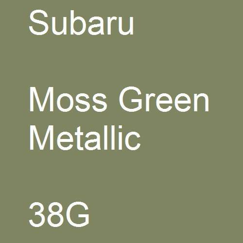 Subaru, Moss Green Metallic, 38G.